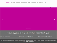 Tablet Screenshot of highfieldsmanor.co.uk